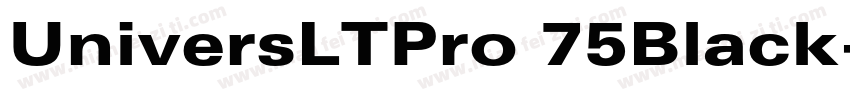 UniversLTPro 75Black字体转换